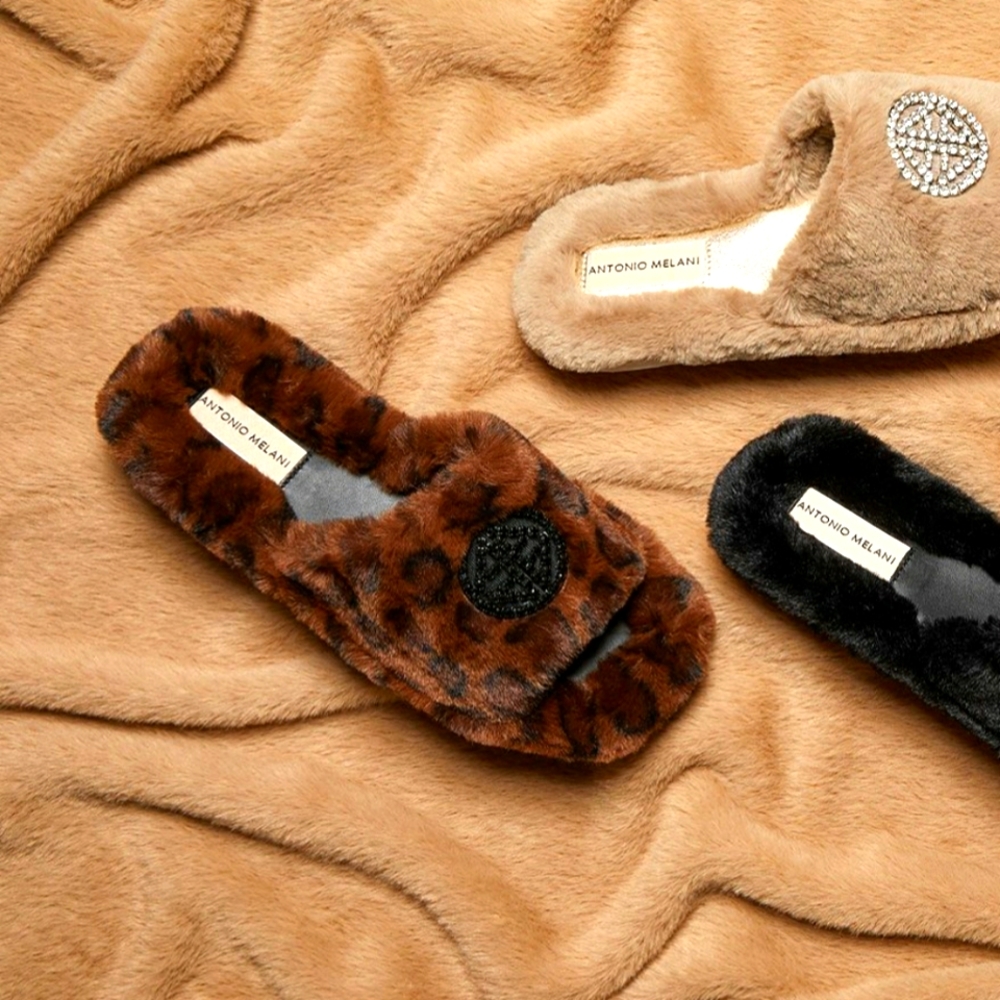 NWT! ANTONIO MELANI LUSHHH SLIPPERS
